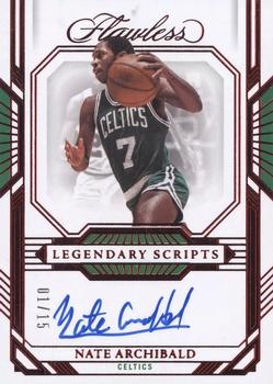 2022-23 Panini Flawless - Legendary Scripts Ruby #LS-NAB Nate Archibald Front