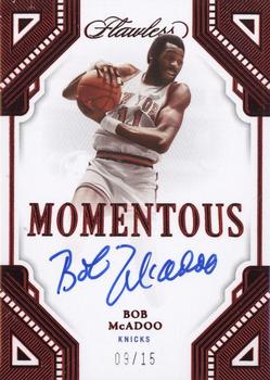 2022-23 Panini Flawless - Momentous Autographs Ruby #MA-BOB Bob McAdoo Front