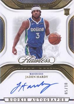 2022-23 Panini Flawless - Rookie Autographs Gold #RA-JHD Jaden Hardy Front