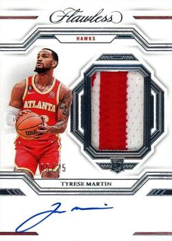 2022-23 Panini Flawless - Signature Prime Materials #SPA-TYT Tyrese Martin Front