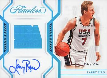 2022-23 Panini Flawless - USA Basketball Platinum #USA-LBD Larry Bird Front