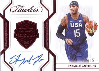 2022-23 Panini Flawless - USA Basketball Ruby #USA-CMA Carmelo Anthony Front