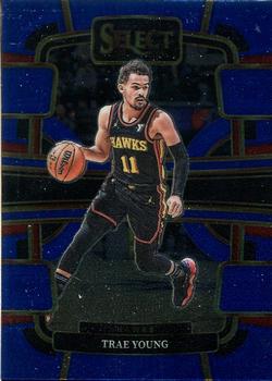 2023-24 Panini Select - Blue (Retail Base) #43 Trae Young Front