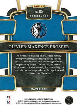 2023-24 Panini Select - Blue (Retail Base) #85 Olivier-Maxence Prosper Back