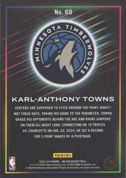 2023-24 Panini Recon - Holo Red #69 Karl-Anthony Towns Back