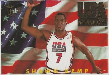 1991-92 Panini Stickers (Greek) - Non-Numbered Card Variations #NNO Shawn Kemp / Alonzo Mourning Front