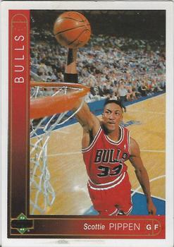 1991-92 Panini Stickers (Greek) - Non-Numbered Card Variations #NNO Scottie Pippen Front