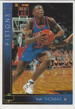 1991-92 Panini Stickers (Greek) - Non-Numbered Card Variations #NNO Isiah Thomas Front