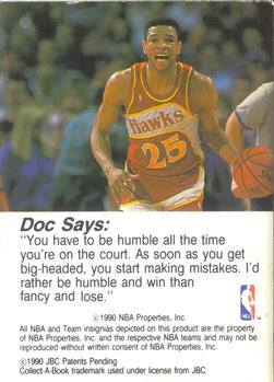 1990-91 Hoops CollectABooks #10 Doc Rivers Back