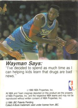 1990-91 Hoops Collect-A-Books #12 Wayman Tisdale Back