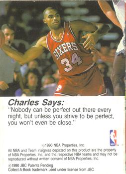 1990-91 Hoops Collect-A-Books #13 Charles Barkley Back