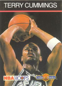 1990-91 Hoops Collect-A-Books #14 Terry Cummings Front