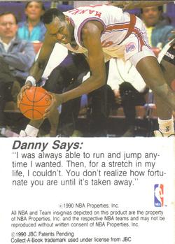 1990-91 Hoops Collect-A-Books #17 Danny Manning Back