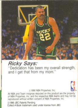 1990-91 Hoops CollectABooks #21 Ricky Pierce Back