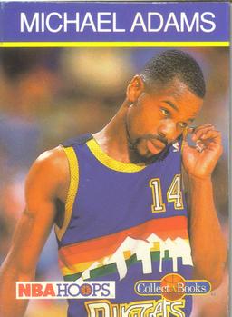 1990-91 Hoops CollectABooks #25 Michael Adams Front