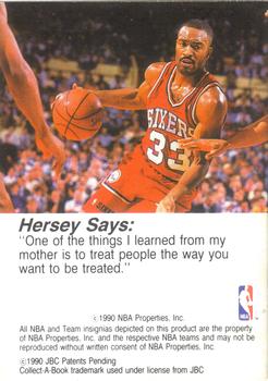 1990-91 Hoops Collect-A-Books #28 Hersey Hawkins Back