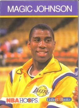 1990-91 Hoops Collect-A-Books #29 Magic Johnson Front