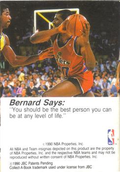 1990-91 Hoops Collect-A-Books #30 Bernard King Back