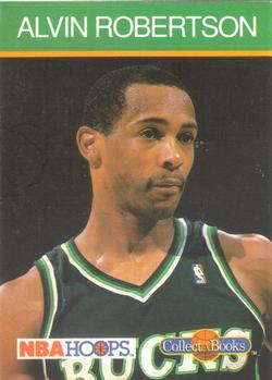 1990-91 Hoops Collect-A-Books #33 Alvin Robertson Front