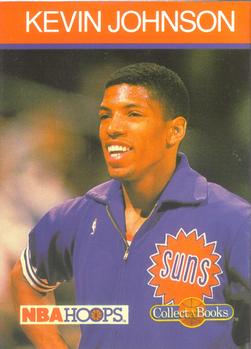 1990-91 Hoops Collect-A-Books #40 Kevin Johnson Front