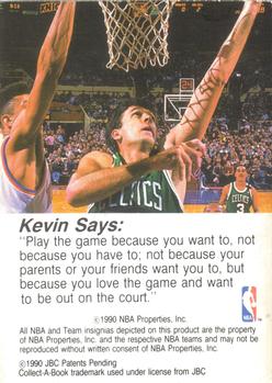 1990-91 Hoops Collect-A-Books #6 Kevin McHale Back