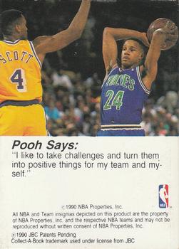 1990-91 Hoops Collect-A-Books #45 Jerome Richardson Back