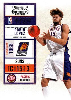 2010-11 Playoff Contenders Patches #13 Robin Lopez Front