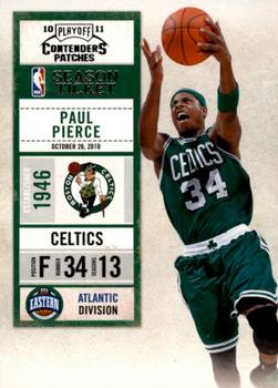 2010-11 Playoff Contenders Patches #54 Paul Pierce Front