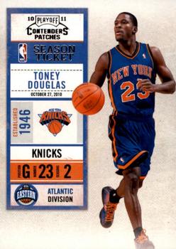 2010-11 Playoff Contenders Patches #59 Toney Douglas Front