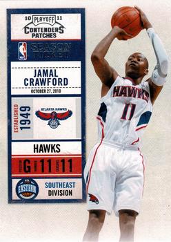 2010-11 Playoff Contenders Patches #84 Jamal Crawford Front