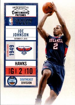 2010-11 Playoff Contenders Patches #85 Joe Johnson Front