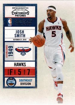2010-11 Playoff Contenders Patches #86 Josh Smith Front