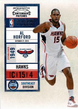 2010-11 Playoff Contenders Patches #87 Al Horford Front