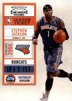 2010-11 Playoff Contenders Patches #88 Stephen Jackson Front