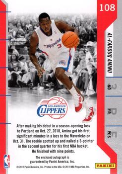 2010-11 Playoff Contenders Patches #108 Al-Farouq Aminu Back