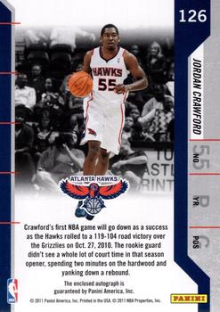 2010-11 Playoff Contenders Patches #126 Jordan Crawford Back