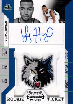 2010-11 Playoff Contenders Patches #129 Lazar Hayward Front
