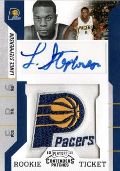 2010-11 Playoff Contenders Patches #132 Lance Stephenson Front