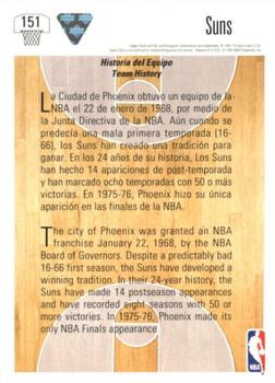 1991-92 Upper Deck Spanish #151 Phoenix Suns Team History Back