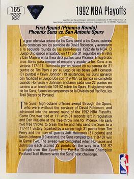1991-92 Upper Deck Spanish #165 Phoenix vs. San Antonio Back