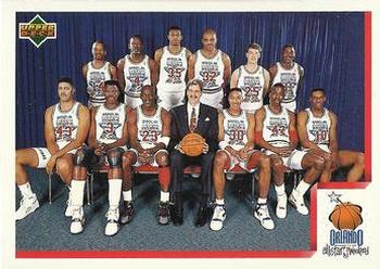 1991-92 Upper Deck Italian #1 1992 NBA East All-Star Checklist Front