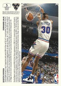 1991-92 Upper Deck Italian #5 Scottie Pippen Back