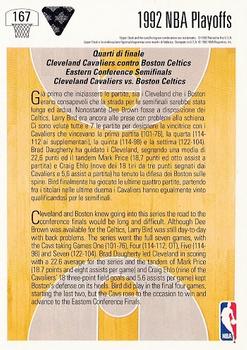 1991-92 Upper Deck Italian #167 Cleveland vs. Boston Back