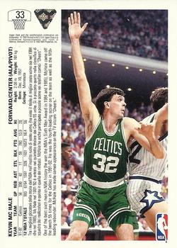 1991-92 Upper Deck Italian #33 Kevin McHale Back