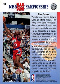 1992-93 Upper Deck European (Italian) #30 Tim Perry Back