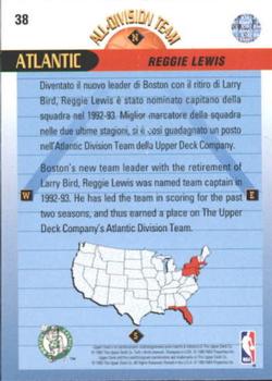 1992-93 Upper Deck European (Italian) #38 Reggie Lewis Back