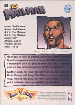 1992-93 Upper Deck European (Italian) #88 Karl Malone Back