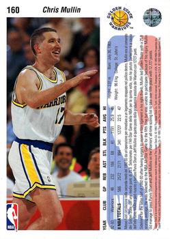 1992-93 Upper Deck European (Italian) #160 Chris Mullin Back