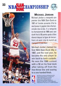 1992-93 Upper Deck European (French) #33 Michael Jordan Back