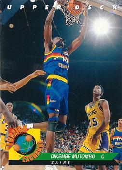 1992-93 Upper Deck European (French) #79 Dikembe Mutombo Front